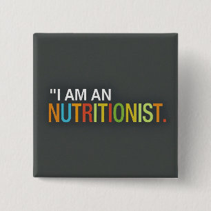 Badge Carré 5 Cm Carré Je suis nutritionniste