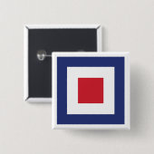 Badge Carré 5 Cm Carré Mod (Devant & derrière)