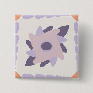Badge Carré 5 Cm Carreau décoratif coloré pastel violet