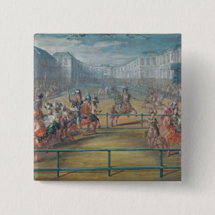 Badge Carré 5 Cm Carrousel d'Amazone en 1682