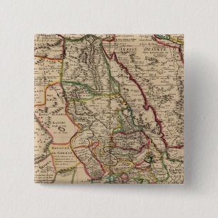 Badge Carré 5 Cm Carte africaine