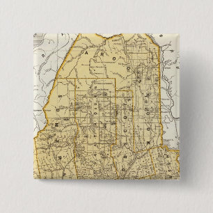 Badge Carré 5 Cm Carte Atlas du Maine