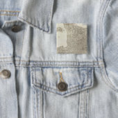 Badge Carré 5 Cm Carte composite de France 2 (En situation)