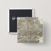 Badge Carré 5 Cm Carte composite de la France (Devant & derrière)