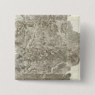 Badge Carré 5 Cm Carte composite de la France