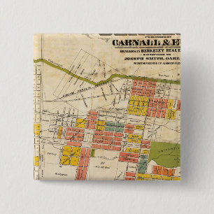 Badge Carré 5 Cm Carte de Berkeley