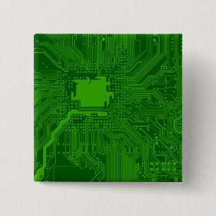 Badge Carré 5 Cm Carte de circuit imprimé