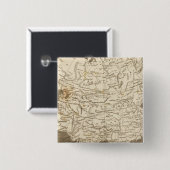 Badge Carré 5 Cm Carte de l'Asie par Arrowsmith (Devant & derrière)