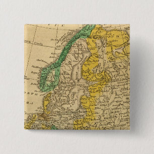 Badge Carré 5 Cm Carte de l'Europe par Worcester