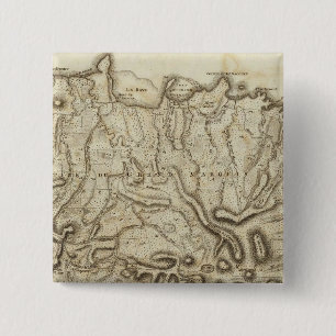 Badge Carré 5 Cm Carte de l'île de la Grenade