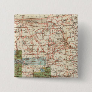 Badge Carré 5 Cm Carte des enquêtes géographiques américaines de