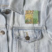 Badge Carré 5 Cm Carte des provinces de l'Empire romain (En situation)