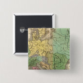 Badge Carré 5 Cm Carte des provinces de l'Empire romain (Devant & derrière)