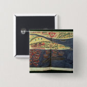 Badge Carré 5 Cm Carte d'exploration de Surat (Devant & derrière)