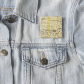 Badge Carré 5 Cm Carte du comté de Coles (En situation)