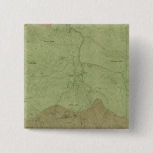 Badge Carré 5 Cm Carte géologique du nouveau district d'Idria