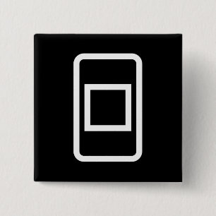 Badge Carré 5 Cm Carte Zener   Carré creux