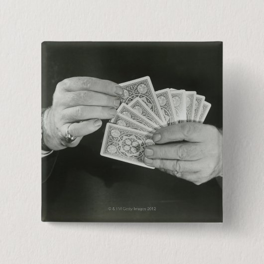 Badge Carré 5 Cm Cartes de jeu (Devant)