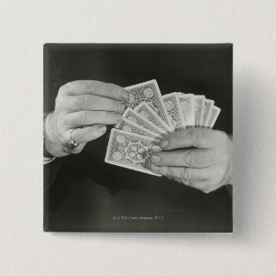 Badge Carré 5 Cm Cartes de jeu