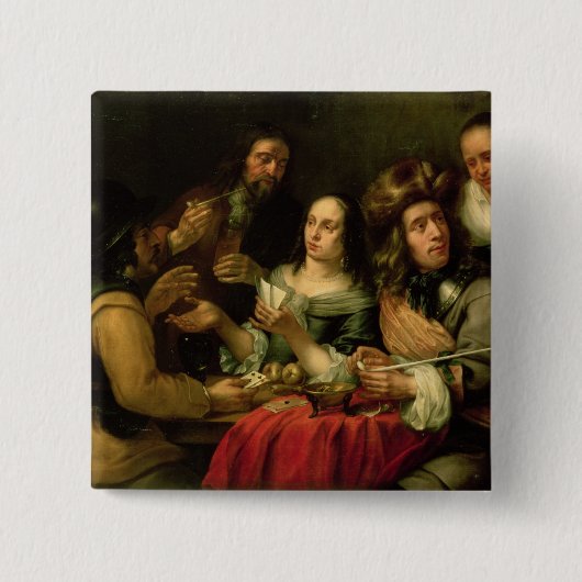 Badge Carré 5 Cm Cartes de jeu (Devant)