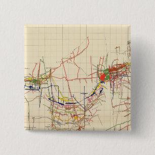 Badge Carré 5 Cm Cartes des mines de charbon numéro IV