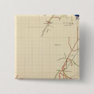 Badge Carré 5 Cm Cartes des mines de charbon numéro VII