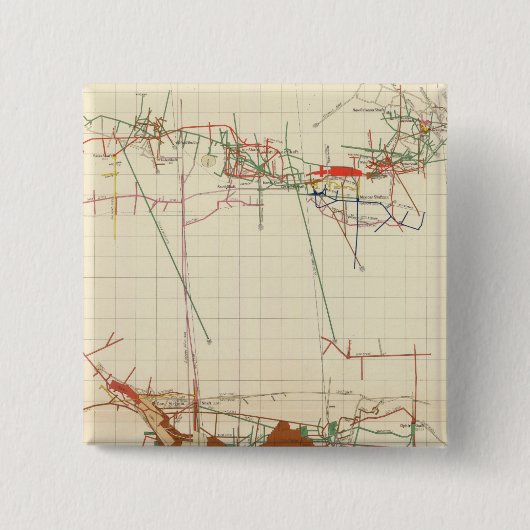 Badge Carré 5 Cm Cartes des mines de Comstock numéro III (Devant)