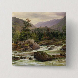Badge Carré 5 Cm Cascade norvégienne, 1840