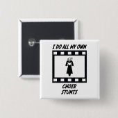 Badge Carré 5 Cm Cascades de choeur (Devant & derrière)