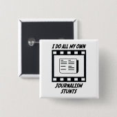 Badge Carré 5 Cm Cascades de journalisme (Devant & derrière)