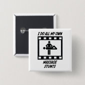 Badge Carré 5 Cm Cascades de massage (Devant & derrière)