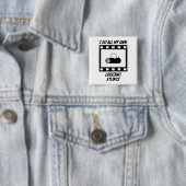 Badge Carré 5 Cm Cascades de notation (En situation)