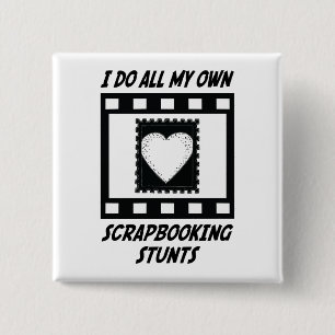 Badge Carré 5 Cm Cascades de Scrapbooking