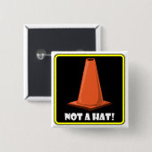 Badge Carré 5 Cm CASQUETTE 1a de CÔNE (Devant & derrière)