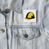 Badge Carré 5 Cm Casquette dur (En situation)