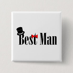 Badge Carré 5 Cm Casquette supérieur du meilleur homme