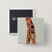 Badge Carré 5 Cm Casse-noix sous forme d'homme (Devant & derrière)