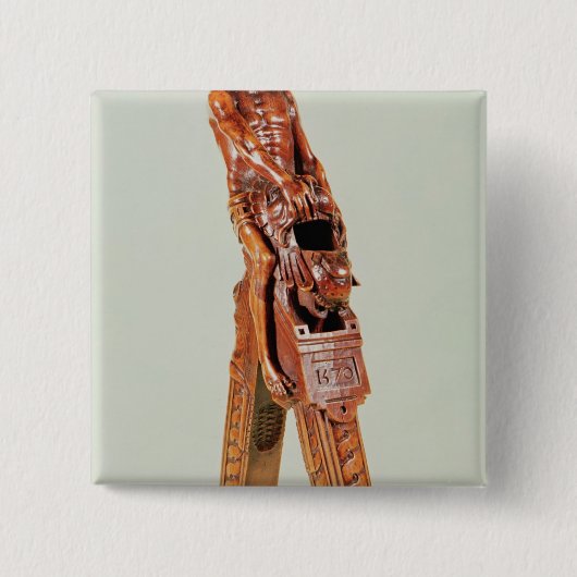 Badge Carré 5 Cm Casse-noix sous forme d'homme (Devant)