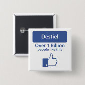 Badge Carré 5 Cm Castiel (Devant & derrière)