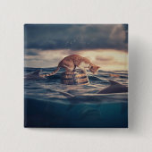 Badge Carré 5 Cm Cat Nap Dream ou cauchemar (Devant)