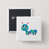 Badge Carré 5 Cm Caterpillar se boutonnent (Devant & derrière)