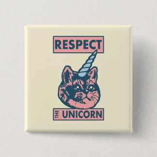 Badge Carré 5 Cm Caticorn Cute Heavy Breathing