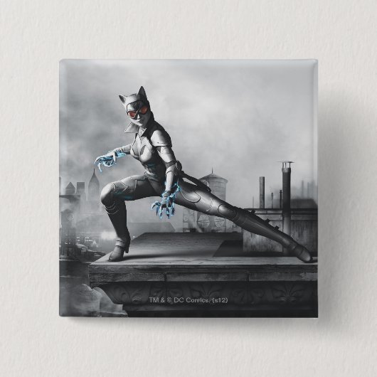 Badge Carré 5 Cm Catwoman - Lightning (Devant)