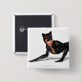 Badge Carré 5 Cm Catwoman Lurking (Devant & derrière)
