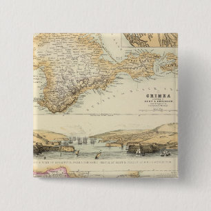 Badge Carré 5 Cm Caucase et Crimée