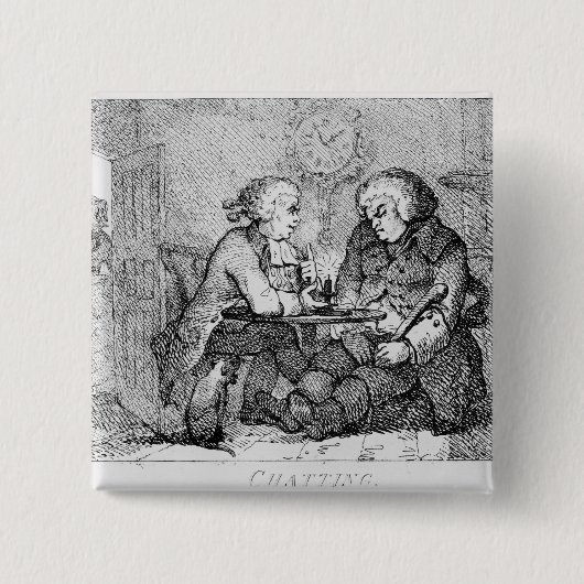 Badge Carré 5 Cm Causerie, illustration (Devant)