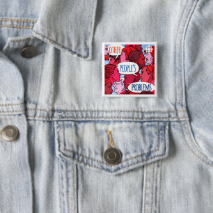 Badge Carré 5 Cm CBC Autres problèmes des gens