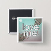 Badge Carré 5 Cm CBC Love Me (Devant & derrière)