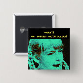 BADGE CARRÉ 5 CM CE QUI ? AUCUNS JOKERS AVEC DES PAIRES ? (Devant & derrière)