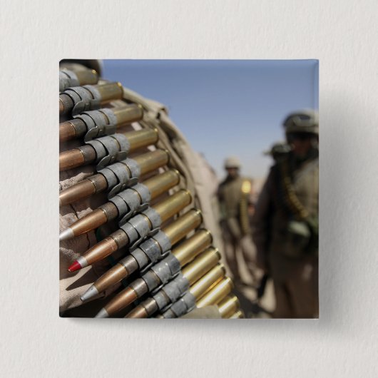 Badge Carré 5 Cm Ceintures de munitions de calibre 50 (Devant)